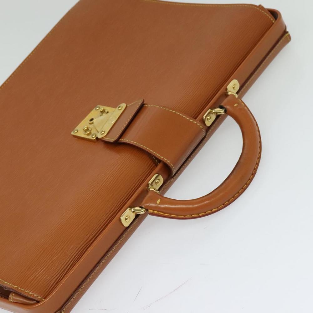 LOUIS VUITTON Epi Serviette Fermoir Business Bag Zipangu Gold M54358 Auth 116738 - Picture 6 of 16
